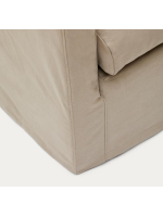 LIRICA Fauteuil amovible en coton et lin