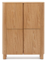SKELLIG Buffet haut 100x134h cm en placage de frêne finition naturelle