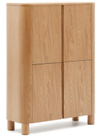 SKELLIG high sideboard 100x134h cm in ash veneer natural finish