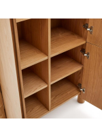 SKELLIG Buffet haut 100x134h cm en placage de frêne finition naturelle