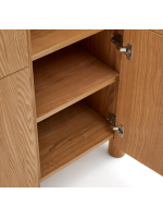 SKELLIG high sideboard 100x134h cm in ash veneer natural finish