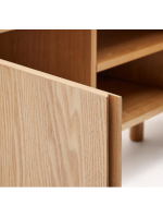 SKELLIG TV stand 200x52h cm in ash veneer natural finish