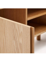 SKELLIG TV stand 200x52h cm in ash veneer natural finish