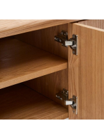 SKELLIG TV stand 200x52h cm in ash veneer natural finish