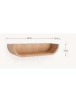 SKELLIG Regal 60 cm in Eschenfurnier Naturfinish