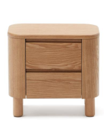 SKELLIG night table in ash veneer natural finish