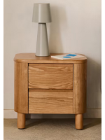 SKELLIG Nachttisch in Eschenfurnier Naturfinish