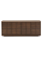ASTANA 200x80h cm sideboard in solid walnut wood and walnut veneer