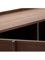 ASTANA 200x80h cm sideboard in solid walnut wood and walnut veneer