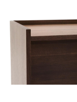 ASTANA 200x80h cm sideboard in solid walnut wood and walnut veneer