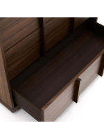 ASTANA 100x78h cm dresser in solid walnut wood and walnut veneer