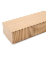 GERUSAL TV cabinet 200x30h cm with drawers in oak veneer