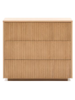 GERUSAL Kommode 90x80h cm mit Schubladen aus Eichenfurnier