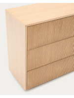 GERUSAL Kommode 90x80h cm mit Schubladen aus Eichenfurnier