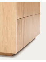 GERUSAL Kommode 90x80h cm mit Schubladen aus Eichenfurnier