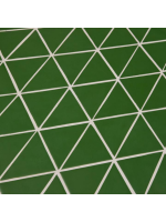 EMEN fixed table 223x101 in green galvanized steel and tile top design for outdoor and indoor