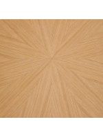 ALBENT table fixe 180x110 plateau plaqué chêne et pieds en bois massif living design