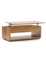 AIRONE Table basse en placage de chêne 120x60 cm