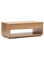 AIRONE Table basse en placage de chêne 120x60 cm