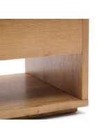 AIRONE 120x60 cm oak veneer coffee table