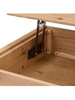 AIRONE Table basse en placage de chêne 120x60 cm