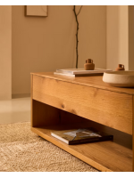 AIRONE 120x60 cm oak veneer coffee table