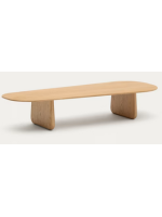 BROOKLYN 147x65 Couchtisch aus massivem Natureichenholz