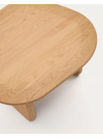 FRIDA Mesa de centro 71x70 en madera maciza de roble natural