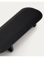 LEDRA 147x65 Couchtisch aus massives Eichenholz in Schwarz Finish