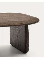 ANORA 71x70 Couchtisch aus massives Eichenholz in dunklem Finish