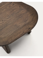 ANORA 71x70 Couchtisch aus massives Eichenholz in dunklem Finish