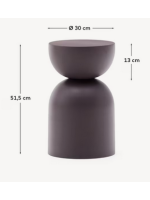 RAVER table basse en métal violet de design