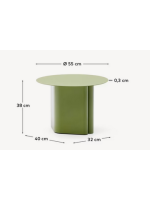 MOYTO tavolino in metallo verde design casa