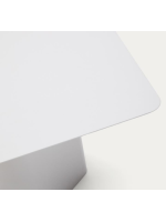 GLEM Couchtisch aus hellgrau Metall im Wohndesign
