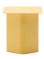 LIPTON table basse en métal jaune de design