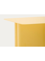 LIPTON table basse en métal jaune de design
