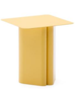 LIPTON table basse en métal jaune de design
