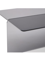 MENFIS 120x60 cm transparent tempered glass coffee table