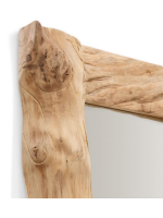 BARTIK Miroir 105x200 avec cadre en bois naturel