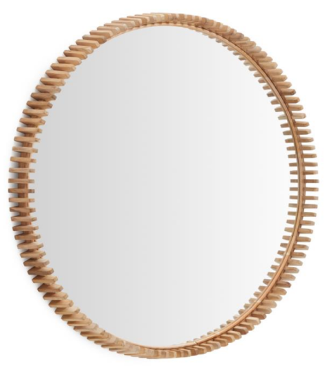 CALONS Ø 100 o Ø 60 cm in legno massello di teak specchio