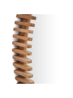 CALONS Espejo de madera maciza de teca de Ø 100 o Ø 60 cm