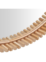 CALONS Ø 100 o Ø 60 cm in legno massello di teak specchio