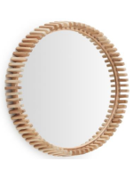 CALONS Ø 100 o Ø 60 cm in legno massello di teak specchio