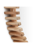 CALONS Ø 100 o Ø 60 cm in legno massello di teak specchio