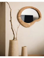 FASTA 68x44 mirror in natural solid wood