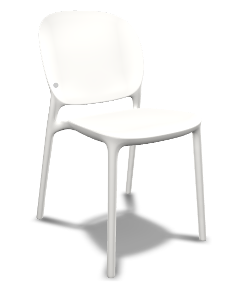 HUG sedia scelta colore in tecnopolimero impilabile per interno o esterno casa bar ristoranti