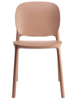 HUG Chaise en technopolymère au choix de couleur empilable pour l'intérieur ou l'extérieur
