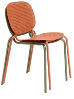 SISI DOTS chaise choix de couleur en acier galvanisé et peint empilable pour intérieur ou extérieur maison bar restaurants