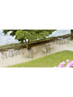 MALVASIA chaise avec accoudoirs choix de couleur en acier galvanisé et peint empilable pour intérieur ou extérieur maison bar