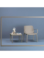 GINEVRA LOUNGE choice of color in technopolymer armchair for home garden bar restaurants schools libraries